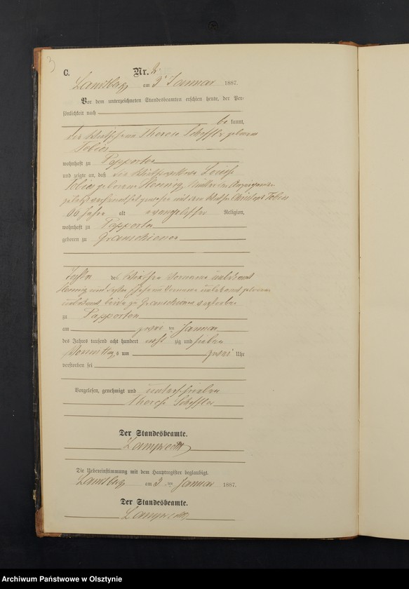 image.from.unit.number "Sterbe-Neben-Register Nr 1 - 87"