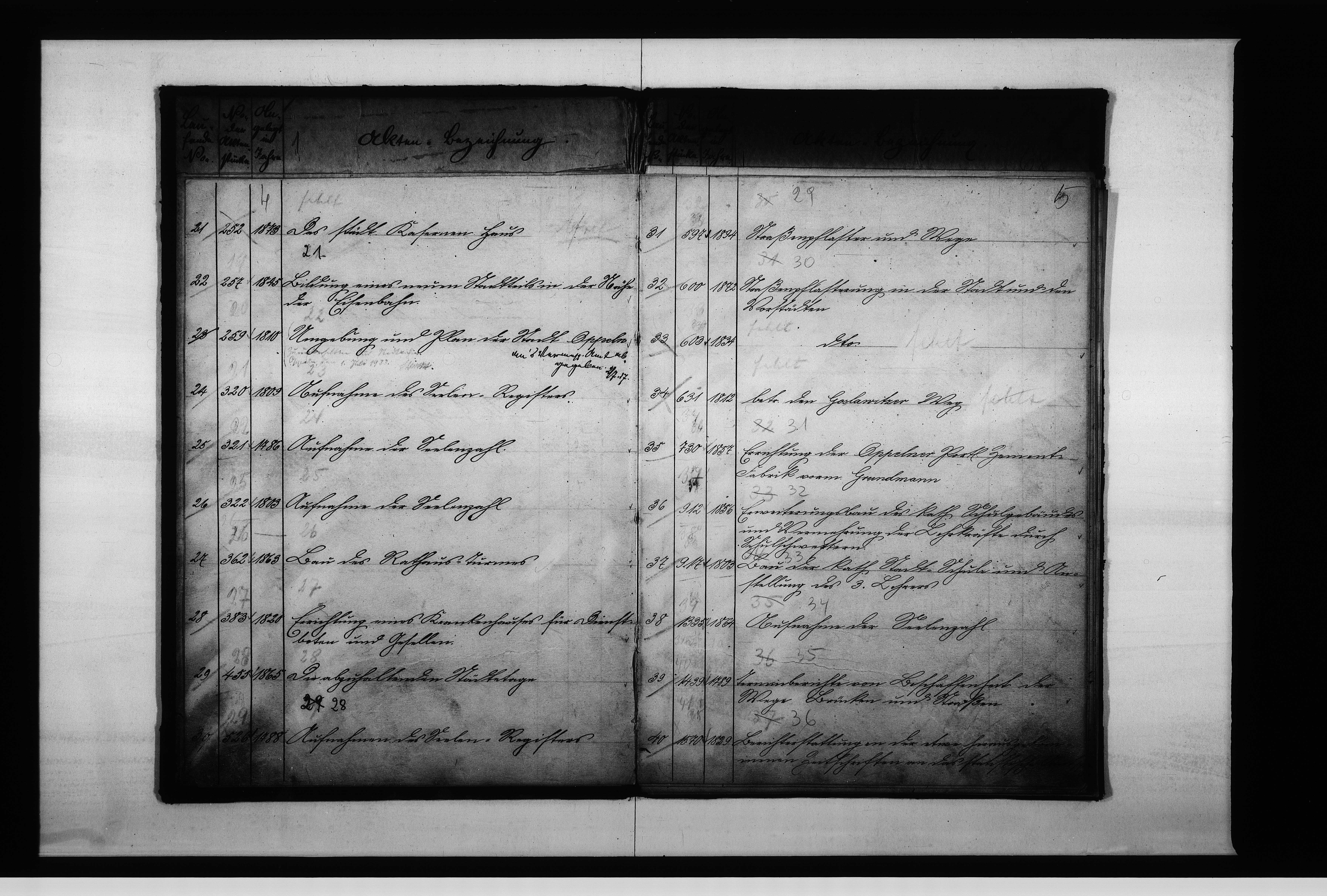 Obraz 7 z jednostki "Verzeichniss II über diejenigen Acten welche zur dauernden Aufbewahrung hiers[elbst] bestimmt worden sind Kammer V"