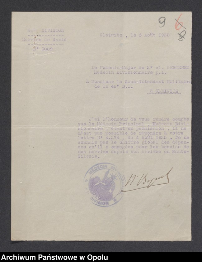 Obraz 11 z jednostki "Reponses a la reclamation de Justifications Frais de service-Projekt d