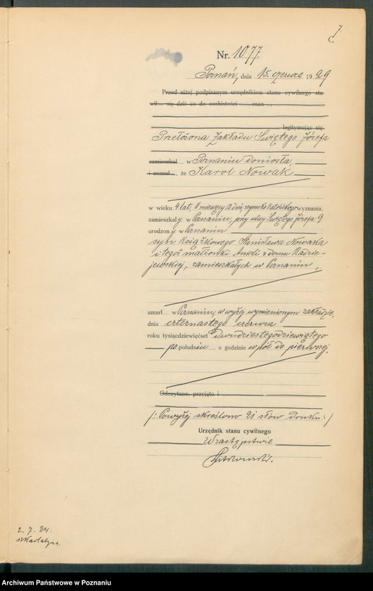 Obraz 9 z jednostki "Księga miejscowa zgonów tom III [Rejestr główny zgonów]"