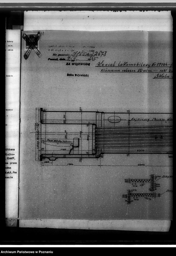 image.from.unit.number "Krochmalnia w Bronikowie pow. kościański W. Forstmann nr woj. kotła 2678"
