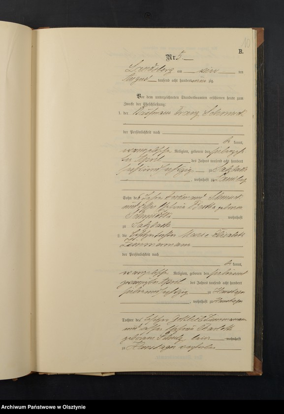 image.from.unit.number "Heiraths-Neben-Register Nr 1 - 19"