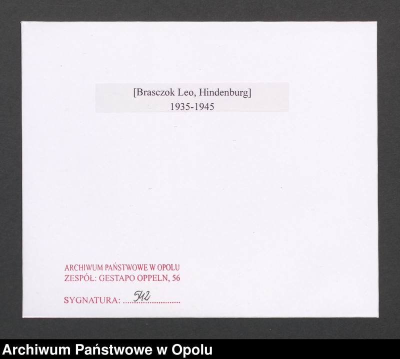 Obraz 2 z jednostki "[Brasczok Leo, Hindenburg]"