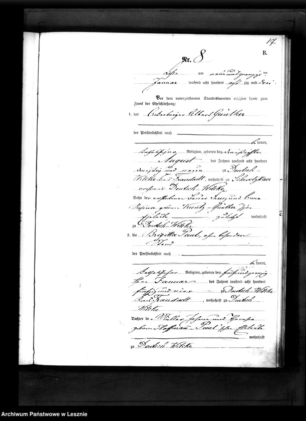 Obraz 18 z jednostki "[Księga małżeństw - wieś]"