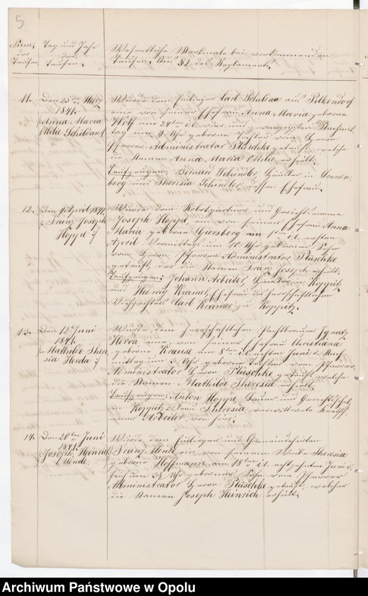 image.from.unit.number "Duplikate der Kirchen-Matrikel von Koppitz-Winzenberg 1841-1858 [wyznanie rzymskokatolickie]"