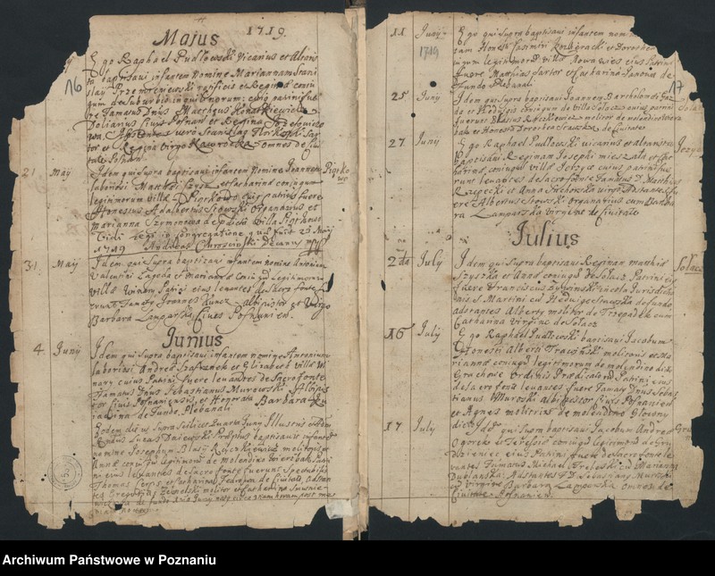 Obraz 10 z jednostki "Księga chrztów i małżeństw"