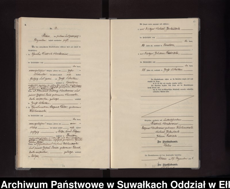 image.from.unit.number "Heirats-Neben-Register des Preussischen Standes-Amtes Rhein Kreis Lötzen"