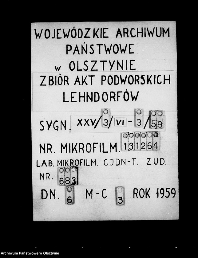 image.from.unit.number "/Akten betr. Berufs- u. Gewerbezählung in den zu Steinort gehörenden Gütern/"
