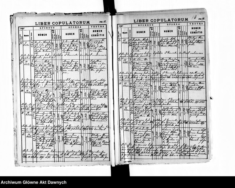 image.from.unit.number "Parafia: Lwów, parafia św. Marii Magdaleny. Dekanat: Lwów. Księga metrykalna urodzeń, ślubów i zgonów dla całej parafii."