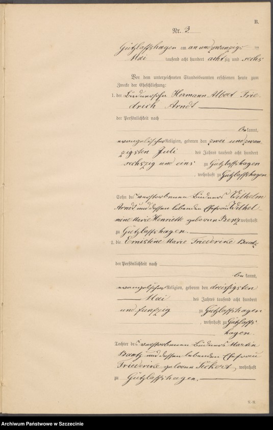 Obraz 8 z jednostki "Heiraths-Register (Neben-Register)"