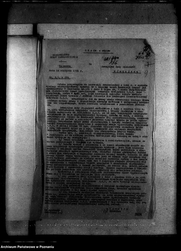 Obraz 13 z jednostki "Sprawy szczegółowo-- administracyjne. Okólniki wewnętrzne"