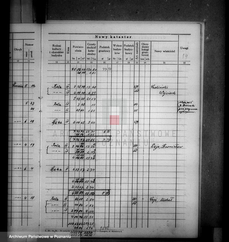 Obraz 19 z jednostki "Ostateczny rejestr pomiarowy i nowy kataster obrębu Śmielin i Kraczki powiatu wyrzyskiego majątek Samostrzel"