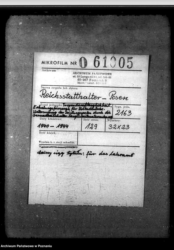 Obraz 2 z jednostki "Tropendiensttauglichkeit. Erholungsfürsorge für Volksdeutsche. Untersuchung der Leistungspolen durch die Gesundheitsämter. Tauglichteitsuntersuchung für das Lehramt."