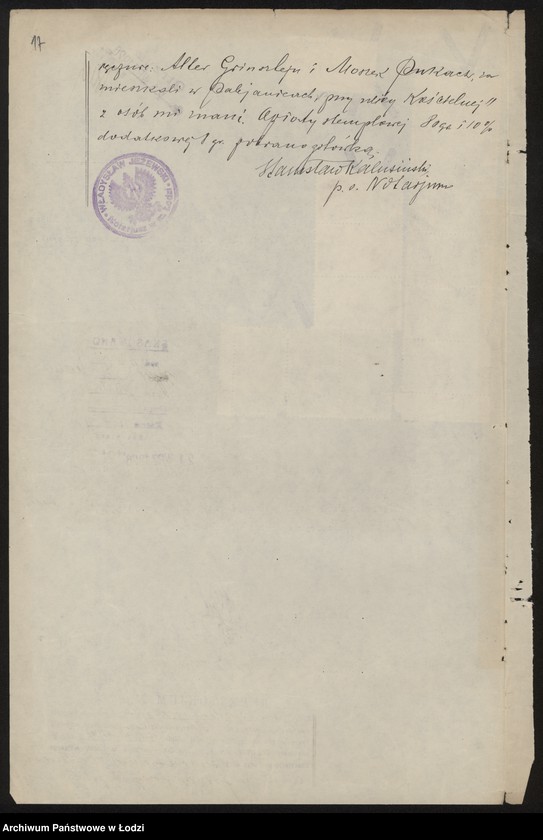 Obraz 20 z jednostki "Grinsztajn, Alter i Pukacz – wyrób i sprzedaż towarów wełnianych i półwełnianych"