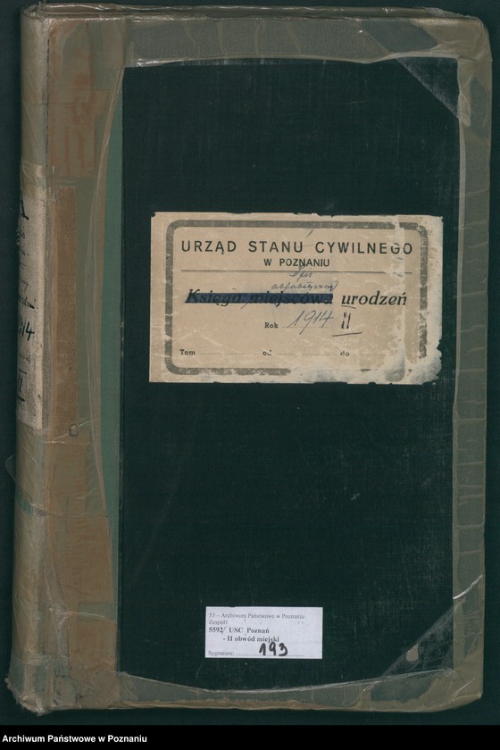 Obraz 2 z jednostki "Spis alfabetyczny urodzeń za 1914"