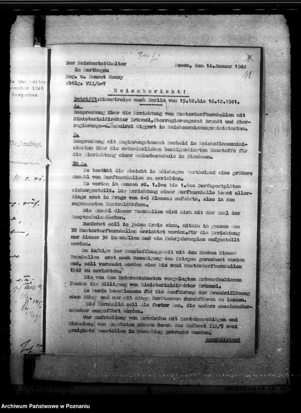 Obraz 16 z jednostki "Zuweisung beschlagnahmter Grundstücke. Schulgrundstück. Liquidierung der polnischen Schulvereine. Sommerkolonie- Komitee"