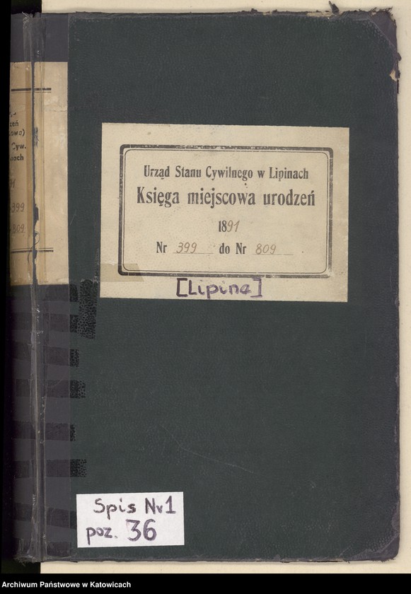 image.from.unit.number "Księga urodzeń T.2 nr 399-809"