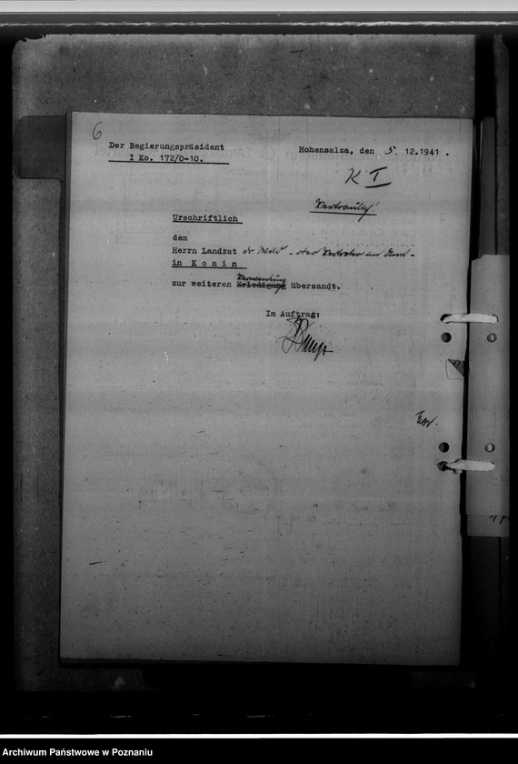 image.from.unit.number "Personalakten des Amtskommissars Richard Schulz, in Grossdorf"