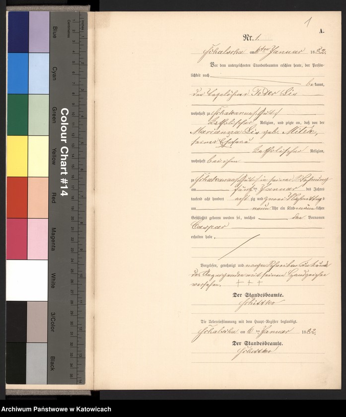 Obraz z jednostki "Księga urodzeń nr 1-96 (1882), 1-99 (1883), 1-101 (1884), 1-99 (1885)"