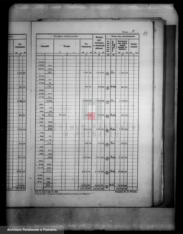 Obraz 15 z jednostki "/Obliczenie pomiarowe obrębu Dębowo i Dąbrowa w powiecie wyrzyskim wraz ze szkicami polowymi/"