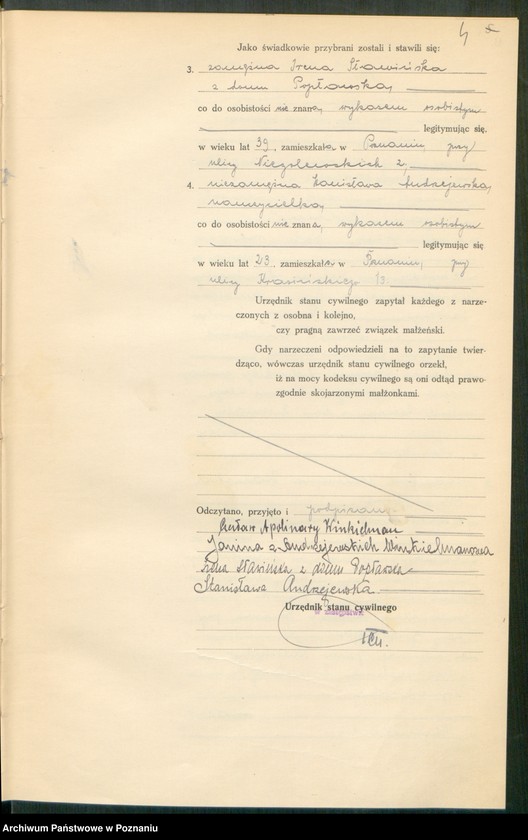 Obraz 6 z jednostki "Księga miejscowa małżeństw tom I [Rejestr główny małżeństw]"