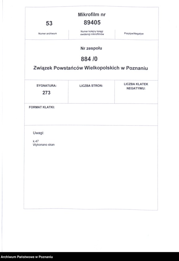 Obraz 2 z jednostki "Miejska Górka, powiat Rawicz - akta koła."
