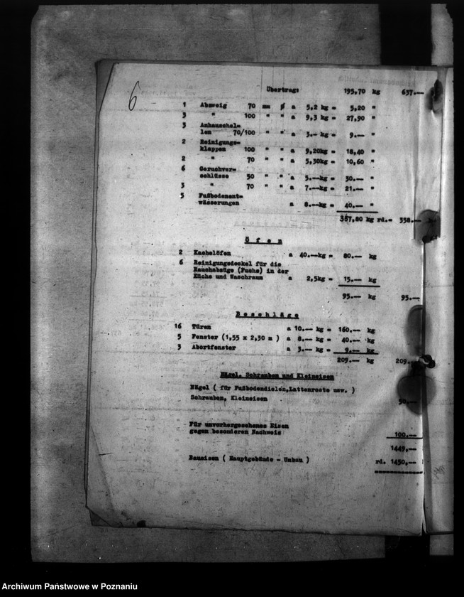 Obraz 10 z jednostki "Umbau und Einrichtung der Heimoberschulen in Gostingen, Łagiewniki, Schrimm, Schroda"