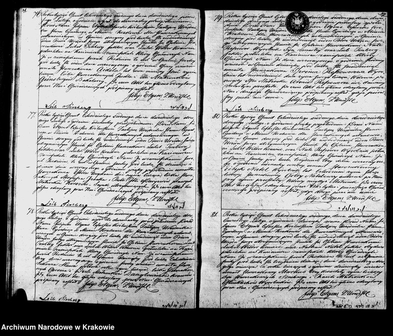 image.from.unit.number "Aktów Stanu Cywilnego Wpisy Zeyścia Osób Wyznania Moyżeszowego w Mieście Krakowie zmarłych obeymuiąca księga Isza na Rok 1847"