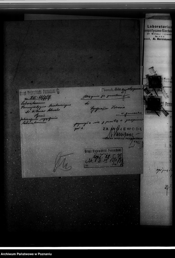 Obraz 10 z jednostki "Zatwierdzenie zakładu przemysłowego /laboratorium Homeopatycznego/ Firmy dr Willmar Schwabe Spółka z o. o. w Poznaniu"