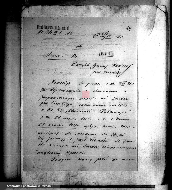 Obraz 18 z jednostki "Regulacja hipoteczna scalonych wsi Sendów powiatu tureckiego"