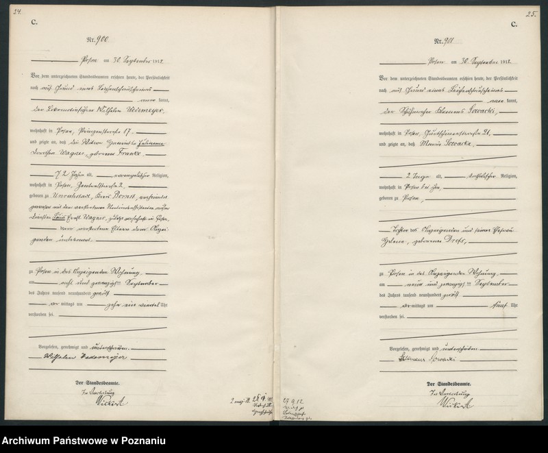 Obraz 15 z jednostki "Księga miejscowa zgonów tom III [Rejestr główny zgonów]"