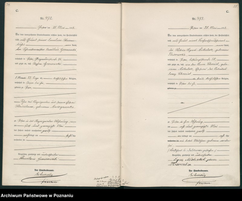 Obraz 20 z jednostki "Księga miejscowa zgonów tom II [Rejestr główny zgonów]"