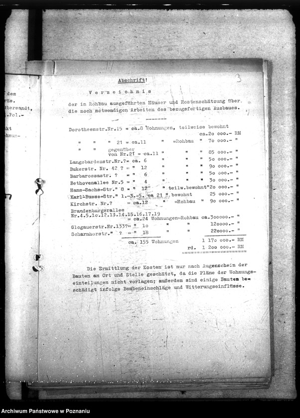 Obraz 7 z jednostki "Allgemeine Wohnungsfragen der Polizeiverwaltung Posen"
