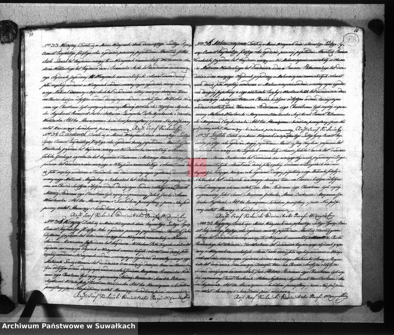image.from.unit.number "Księga duplikat aktów kościoła parafialnego wiżayńskiego na rok 1835 służące-obejmujące metryki urodzonych, zaślubionych i zeszłych"