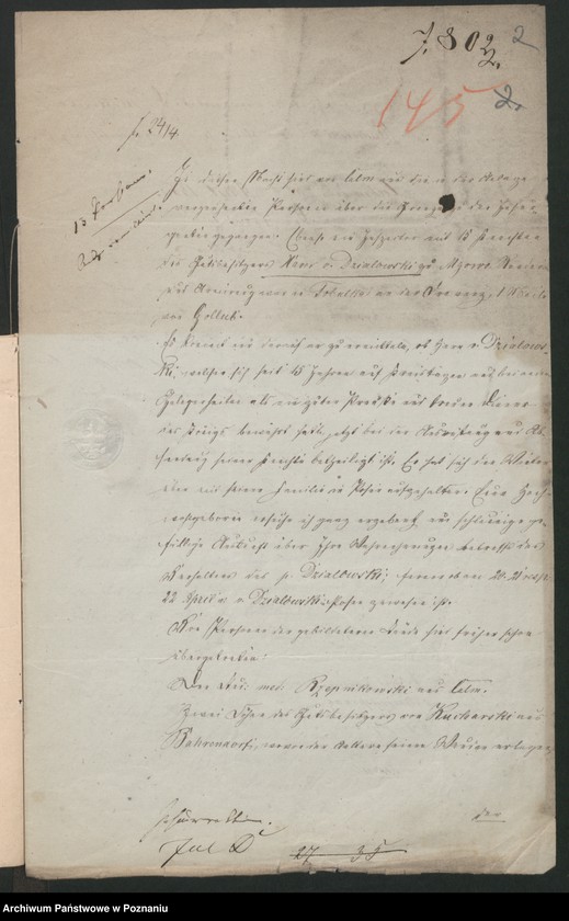 Obraz 5 z jednostki "A. betr. die Familie Działowski"