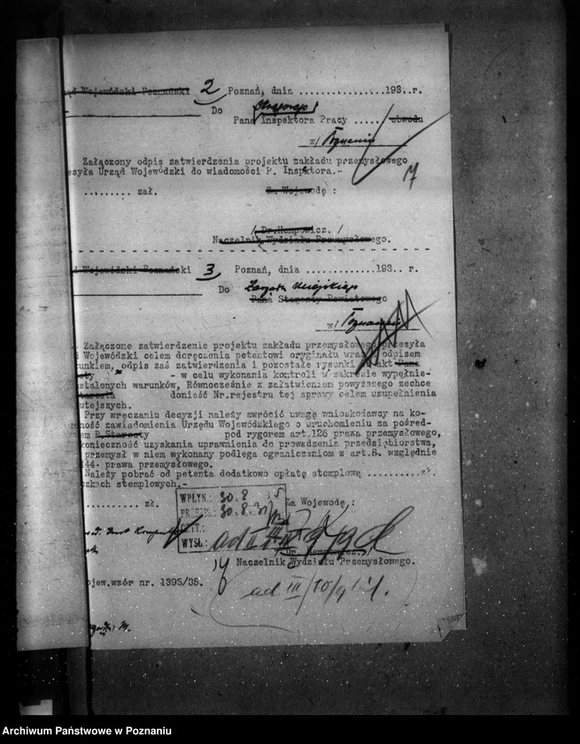 Obraz 11 z jednostki "Zatwierdzenie zakładu przemysłowego fabryki guzików Firmy "Excelsior" Ewy Bielickiej w Poznaniu"