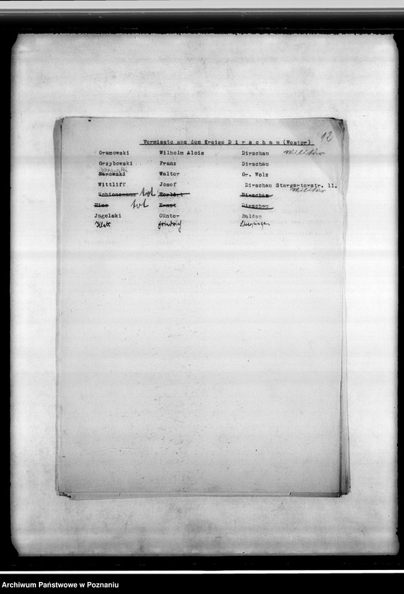 Obraz 16 z jednostki "Spisy miejscowych Niemców, którzy zginęli w 1939 roku"