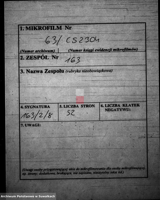 Obraz 2 z jednostki "Anneksa do Akt Zaślubionych z roku 1860."