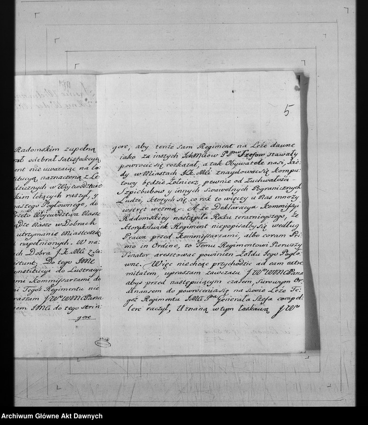 image.from.unit.number "Do Branickiego Jana Klemensa, kaszt.krak., het.w.kor."