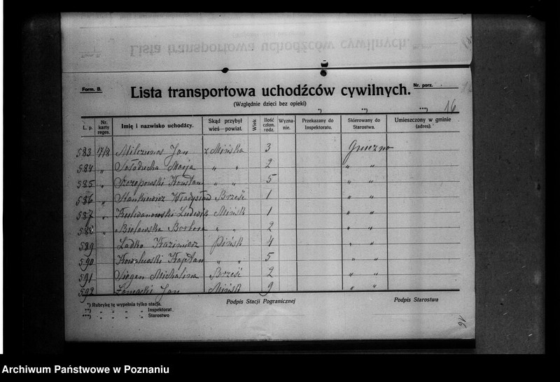 Obraz 20 z jednostki "Lista uchodźców cywilnych."