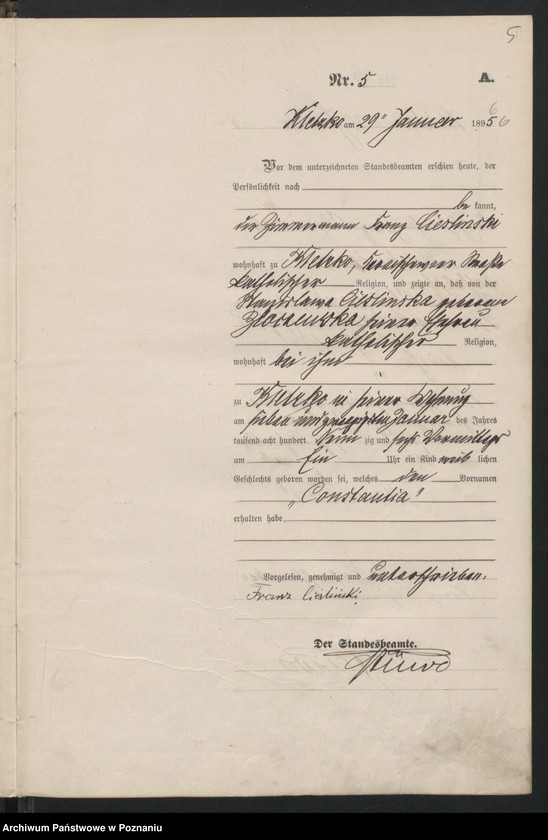 Obraz 8 z jednostki "Księga urodzeń"