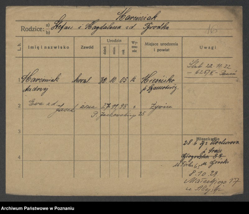 Obraz 18 z jednostki "Marciniak (żonaci i wdowy)"