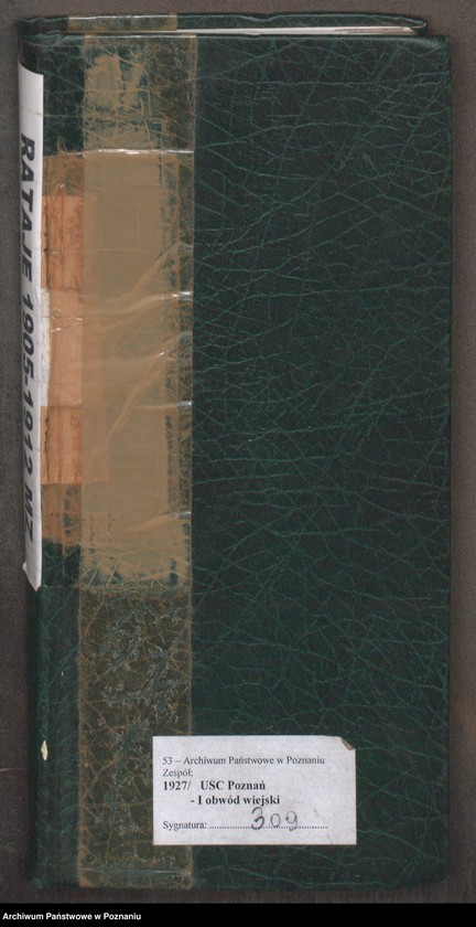 Obraz 2 z jednostki "[Skorowidz alfabetyczny do akt małżeństw i zgonów] za lata 1905-1912]"