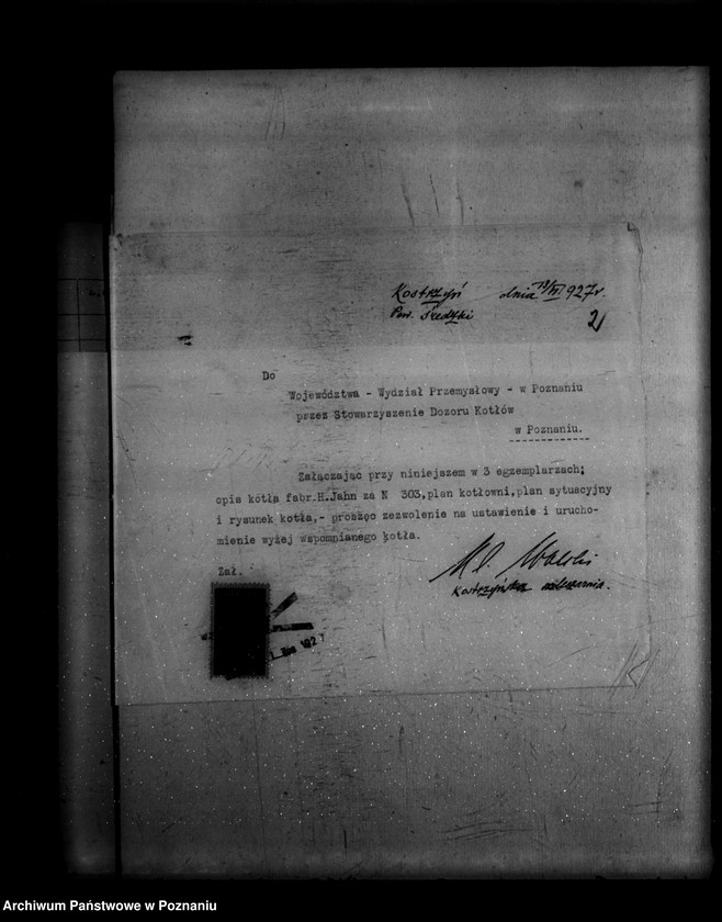 Obraz 6 z jednostki "Mleczarnia A. Wolskiego w Kostrzynie powiat średzki nr woj. 1298"