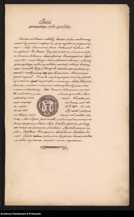 Obraz 5 z kolekcji "Cech cyrulicki i aptekarski w Przemyślu111"