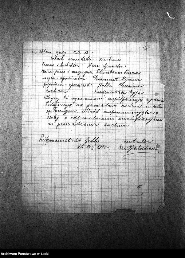 Obraz 10 z jednostki "[Kuchnia przy ul. Drukarskiej 16. Działalność kuchni, personel, konsumenci, kontrole]"