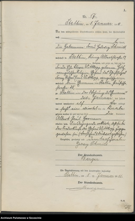 image.from.unit.number "Geburtsregister"