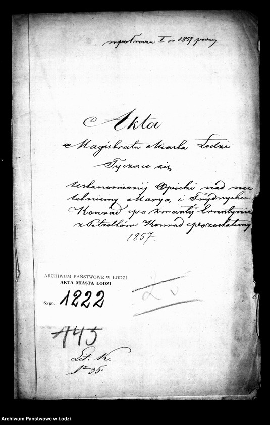 Obraz 4 z jednostki "Akta tyczące się ustanowienia opieki nad nieletnimi Marią i Frydrychem Konrad po zmarłej Ernestynie z Petzoldów Konrad"