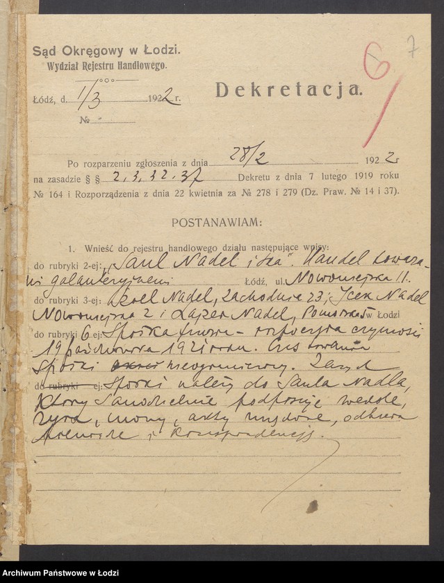 Obraz 9 z jednostki "Saul Nadel i S-ka"