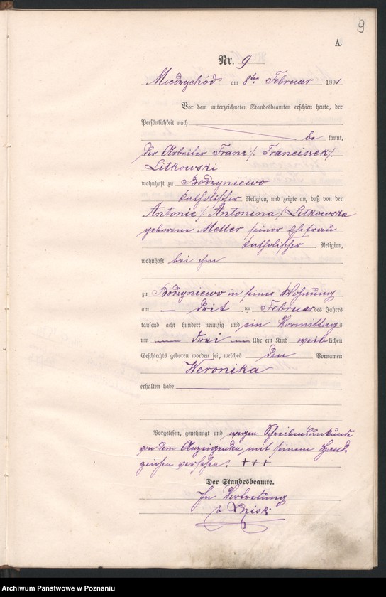 Obraz 12 z jednostki "Księga urodzeń"